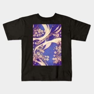 Beautiful Violet and White Floral pattern, for all those who love flowers #73 Kids T-Shirt